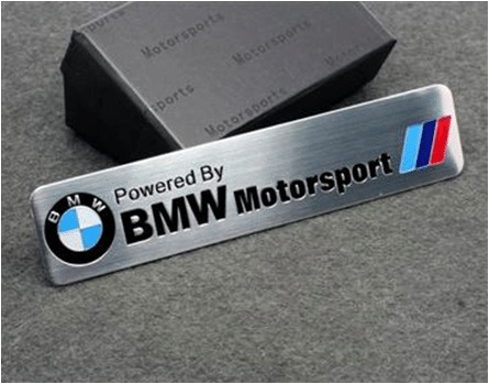 Emblema Badge Bmw Motorsport Aço Inox