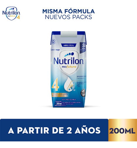 Leche Formula Liquida Nutricia Bago 4 En Brick 24 Unidades