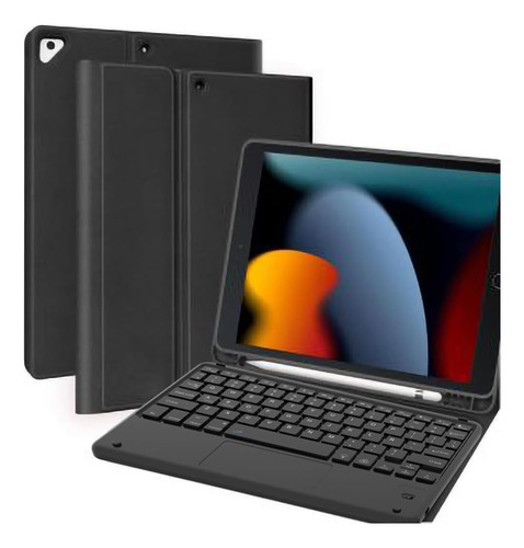 Funda Con Teclado + Panel Táctil Para iPad 10.2 7/8/9, Air 3