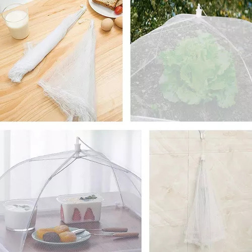 Mosquitera Plegable Con Capucha Para Alimentos, Frutas Y Bar
