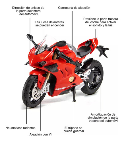 Mz Coleção De Balanças De Motocicleta De Brinquedo V4s Com
