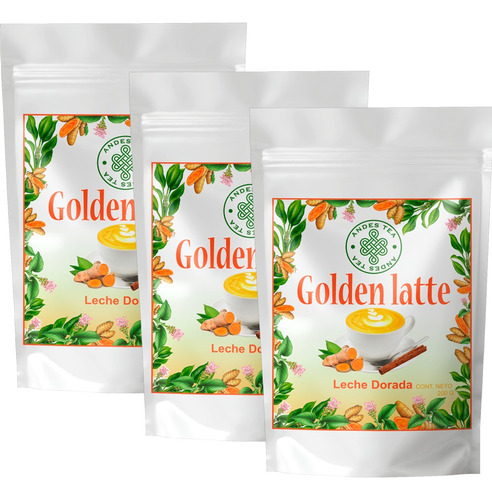 Golden Latte Leche Dorada X 3 Unidades Promocion