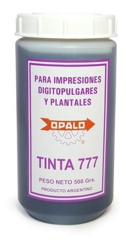 Tinta Fichaje X 500cc Dactilar Huellas Digitales Opalo 777 