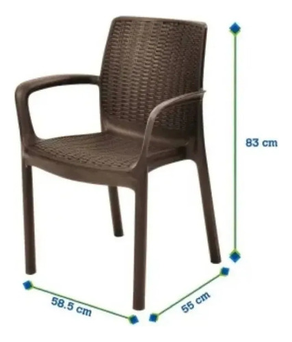 Silla Keter Bali Estilo Tipo Ratan