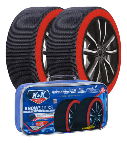 K&k - Calcetines De Nieve Automotrices Para Neumaticos, Seri