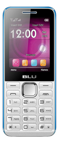 BLU Tank II Dual SIM 24 MB blanco/azul 32 MB RAM
