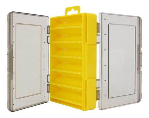 Pesca Calamares Jig Caja De Amarillo 12 Compartimientos