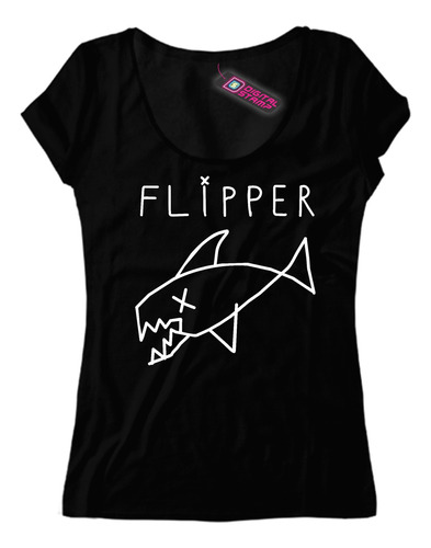 Remera Mujer Kurt Cobain Flipper Rp125 Dtg Premium