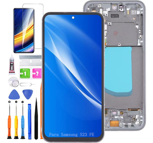 Pantalla Para Samsung S23 Fe S711b S7110 Con Marco Incell