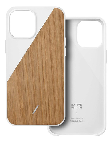 Funda Para iPhone 12 Pro Max-blanca/madera Native Union C...