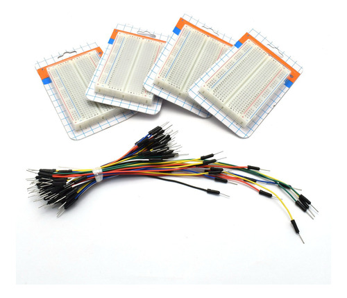 Zyamy 4pcs 400 tie Point Prototipo Solderless Pcb Breadboard