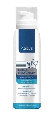 Espuma Above Higienizadora Antisséptica 150ml/130g - Baston