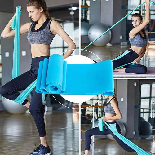Imagen 4 de 6 de Bandas Elasticas Yoga Pilates Aerobics Fitness 1.5m