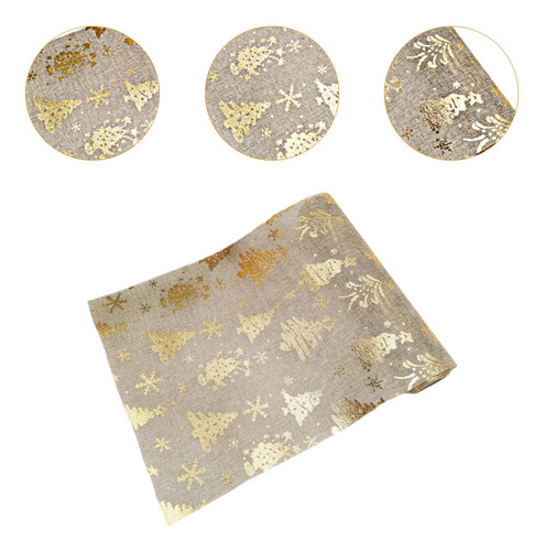 De Mesa Con Estampado De Árbol De Navidad, De