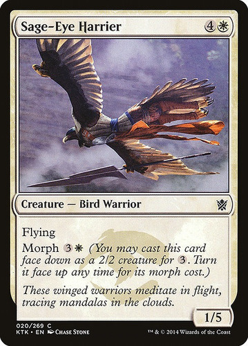 Carta Magic Sage-eye Harrier Khans Of Tarkir Mtg