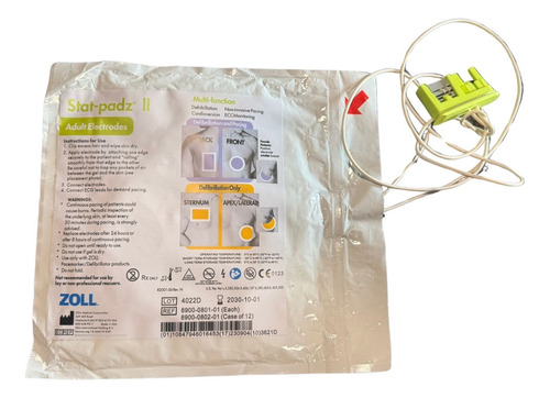 Parche Electrodo Zoll Stad-pad Ii Agua
