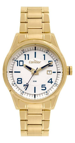 Relógio Condor Masculino Ref: Copc32bl/4k Casual Dourado