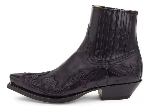 Botas De Vaquero Occidentales Unisex Botas Cortas De Cuero
