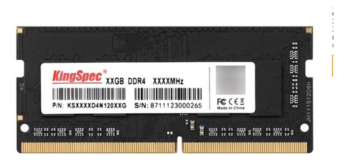 Memoria Ram Ddr4 16gb Kingspec 2666 Mhz