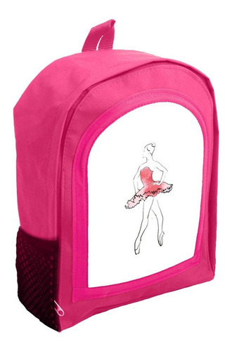 Mochila Infantil Rosa Nena Nene Bailarina Balet Danza Rr20