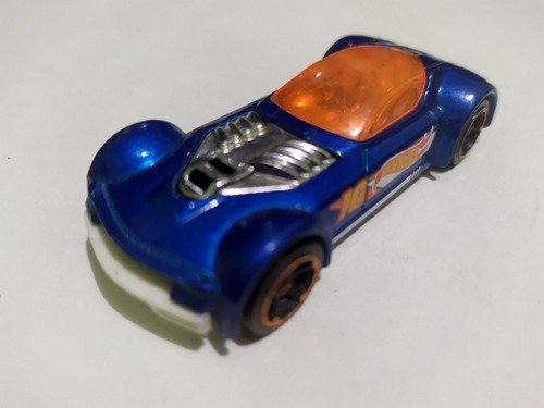 Hot Wheels Ballistik 2014 Azul Ventana Naranja