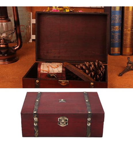 Estink Caja De Madera Vintage, Caja De Almacenamiento De Joy
