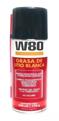 Anaeróbicos - W80 - L80 Grasa de Litio Blanca