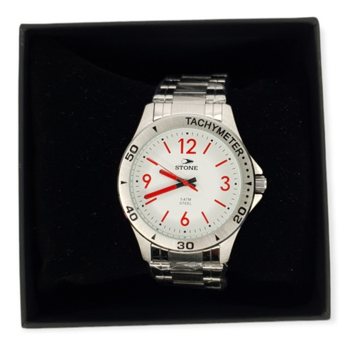 Imagen 4 de 4 de Reloj Analógico Stone Hombre St981 Blanco