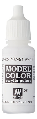 Pintura De Modelo Color Blanco 2, 17ml