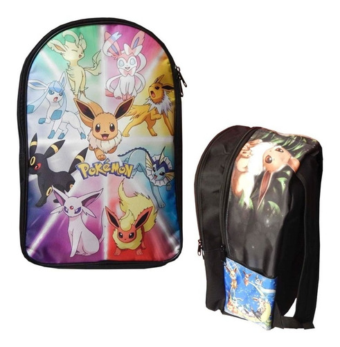 Imagen 2 de 3 de Pokemon Mochila Backpack Eevee Evoluciones Flareon Umbreon