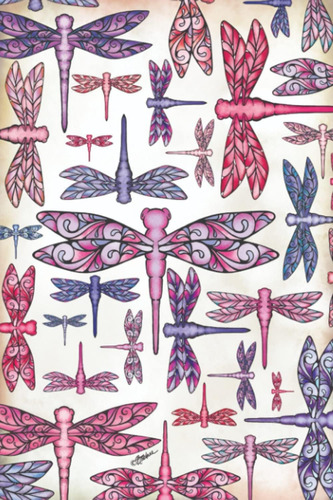 Libro En Inglés: Pink Dragonfly Journal