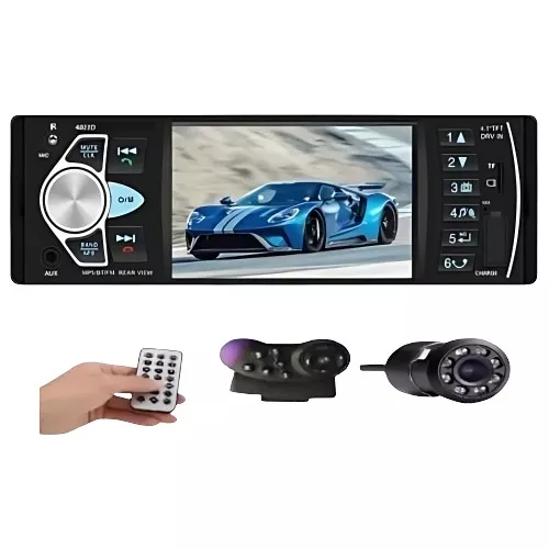 Radio de coche 4023DM 4.1 pulgadas HD táctil pantalla digital  Bluetooth Radio coche reproductor MP5 : Electrónica