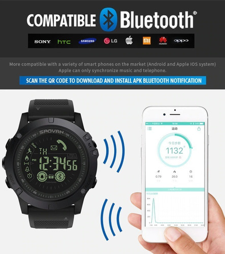 Smartwatch Original Spovan Ip67 Monitor, Ios, Android