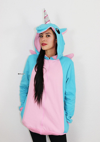 Imagen 5 de 9 de Sudadera Unicornio Turquesa - Envío Incluido