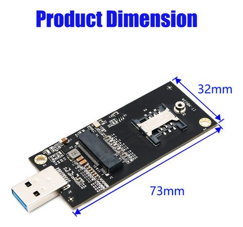 Z Adaptador Usb M2 Ngff (m.2) Key B A Usb 3.0 Con Sim 6