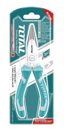 Pinza De Punta Total Industrial Largo 160mm 6 Pulgadas