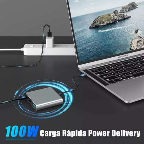 Adaptador Tipo C A Hdmi 4k Convertidor Hub Usb 3.0 3 En 1