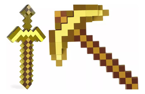 Juguete De Espada Y Pico Transformable 2 En 1 De Minecraft