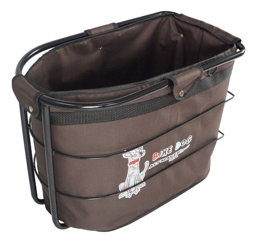 Cestinha Bagageiro Para Pets Big Bike Dog Altmayer Al-410 Cor Marrom