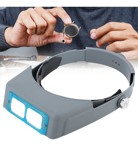 Lupa De Lectura Diadema Cuatro Lentes De Vidrio Óptico Joyer