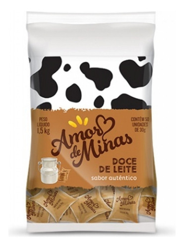 Doce De Leite Cremoso Chup Chup Amor De Minas 1,5kg - 30un