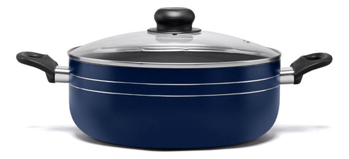 Cacerola Antiadherente Azul 28 Cm Utensilios De Cocina