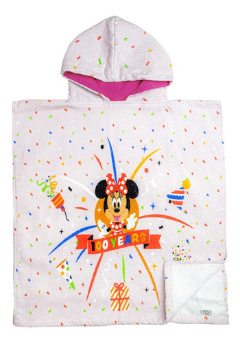 Toalla Poncho Minnie Disney 100 Bambino