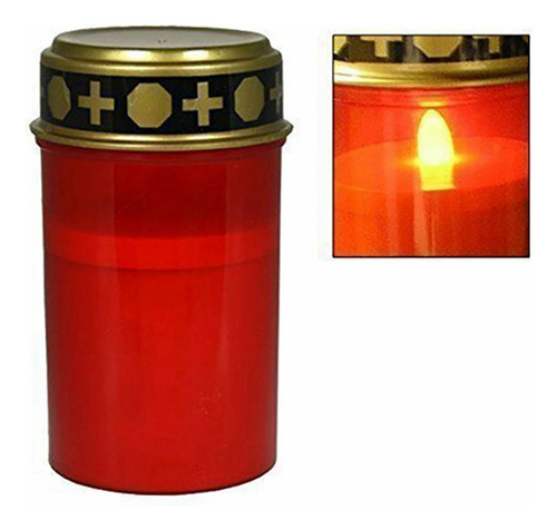 Velas Solares Para Cementerio, 4 Con Luces