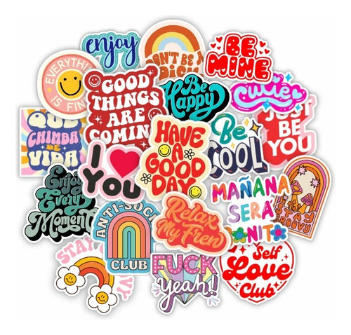 Stickers Calcos Vinilos Uv Premium - Frases 2