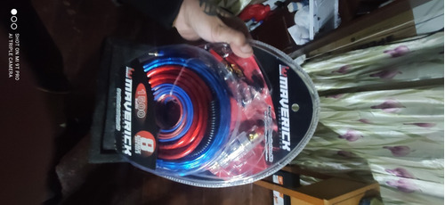 Imagen 1 de 3 de Kit Cables Maverick Potencia 8 Gauge Reales Sub Woofer