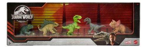 Coleção Jurassic World Micro 5 Dinossauros Mattel