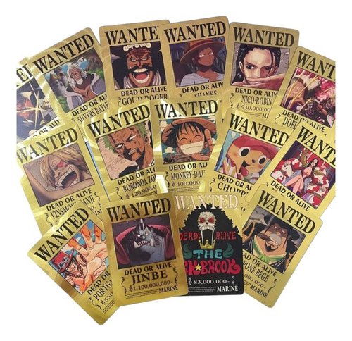 Juguete - Coleccion Cartas - One Piece - Carteles Recompensa