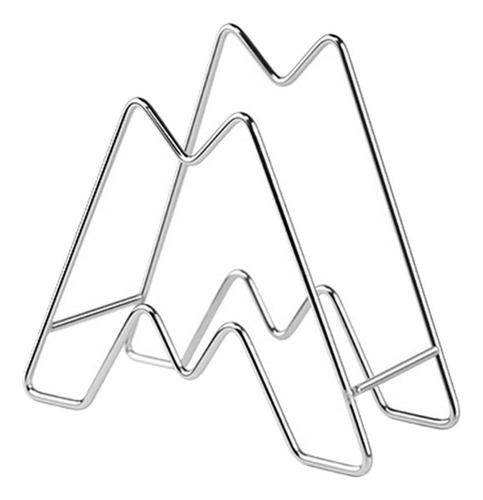 Organizador De Tapas De Ollas, Estante De Encimera Plata