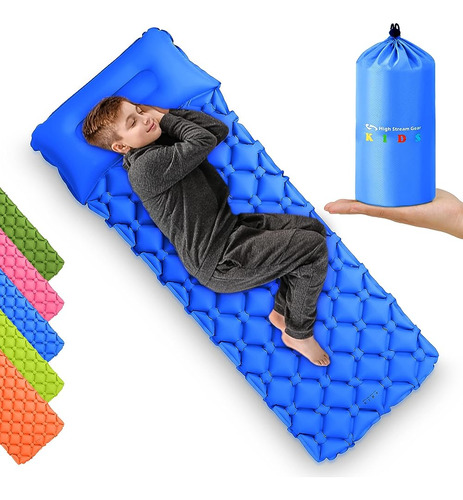 ~? High Stream Gear Kids Sleeping Pad Para Acampar Y Pijamad